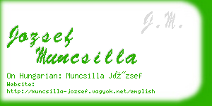 jozsef muncsilla business card